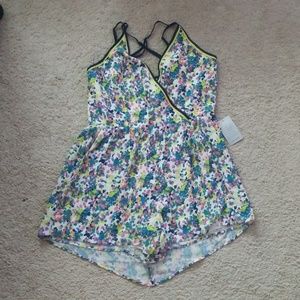 Adelyn Rae floral romper